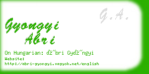 gyongyi abri business card